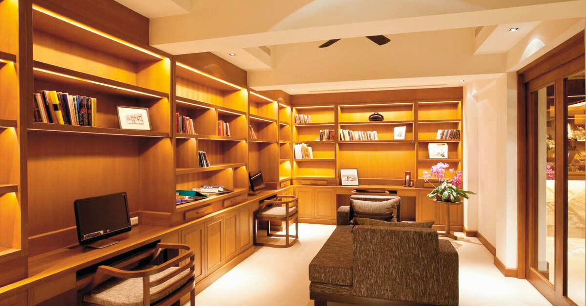 Een foto van het interieur van Woodlands Hotel & Resort