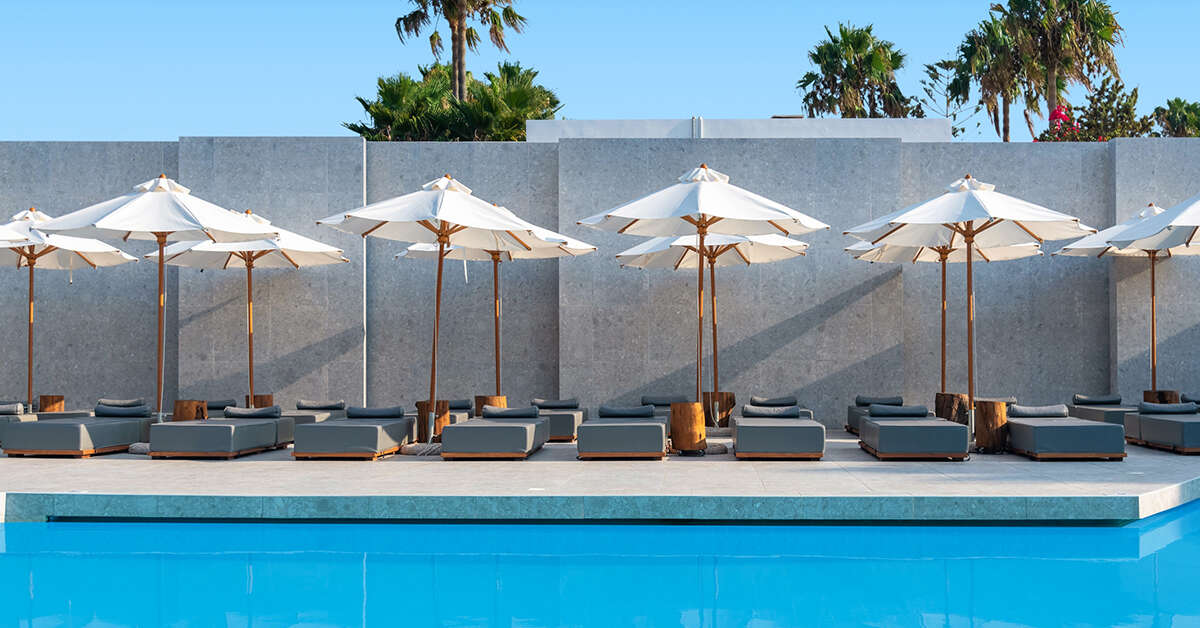 Ein Foto vom Pool im Diamond Boutique Hotel