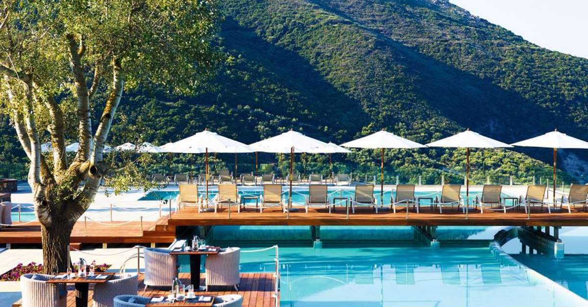 Een foto van het zwembad bij Atlantica Grand Mediterraneo-Resort & Spa