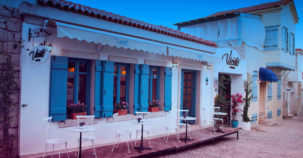 Een foto van de buitenkant van Viento Hotel Alacati
