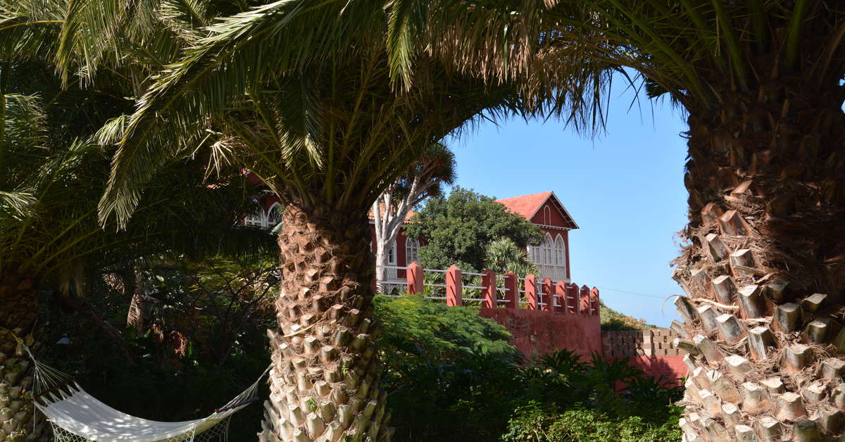 Een foto van het terras bij Finca Las Longueras