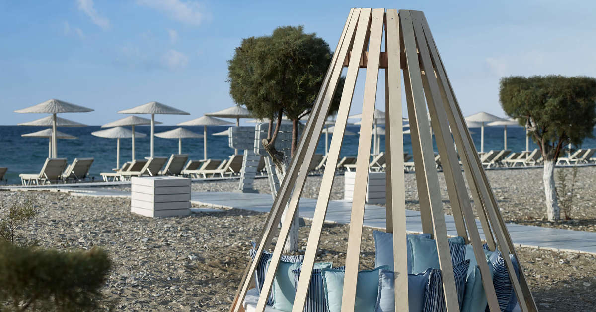 Een foto van het strand bij Fito Aqua Bleu Resort