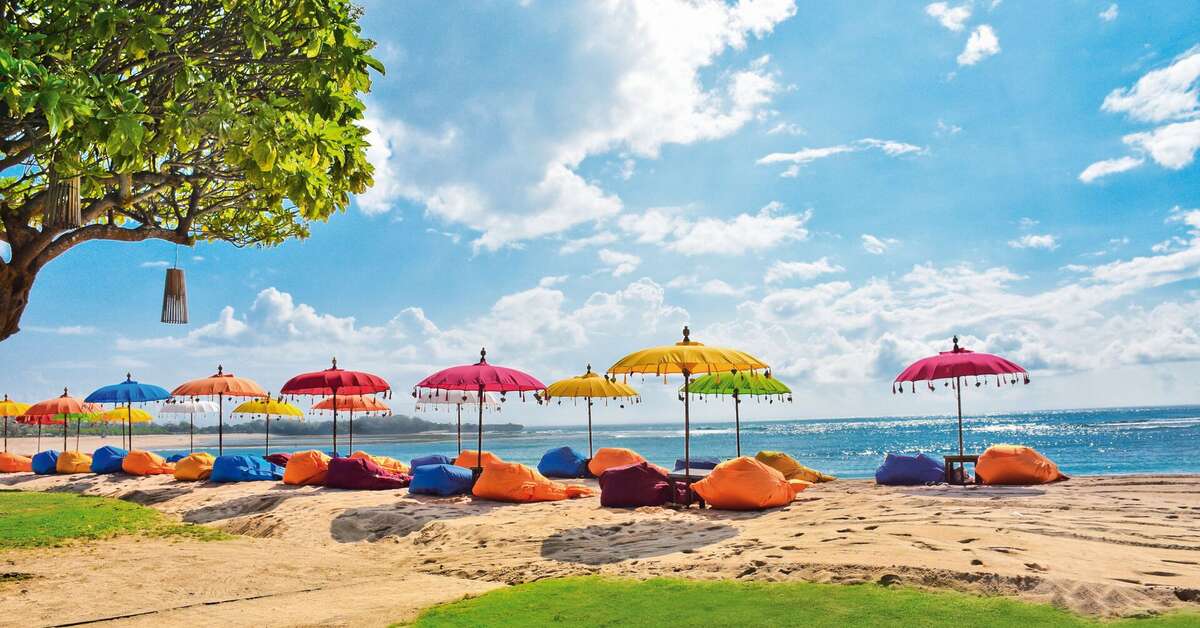 Ein Foto vom Strand beim Ayodya Resort Bali