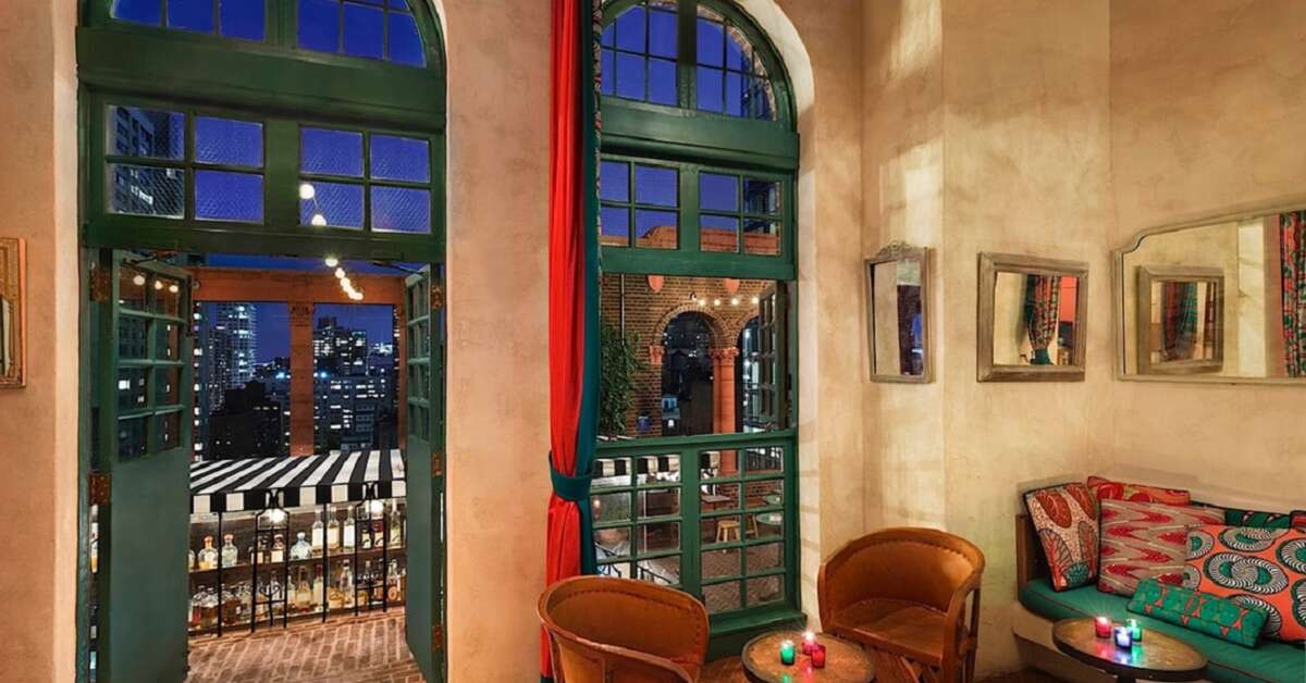 Een foto van het interieur van Pod 39 Hotel