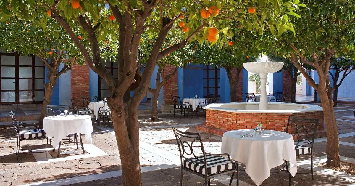 Een foto van het terras bij Melia Villaitana