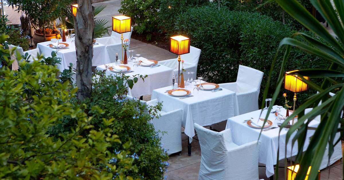 Ein Foto von der Terrasse im Les Jardins de la Koutoubia