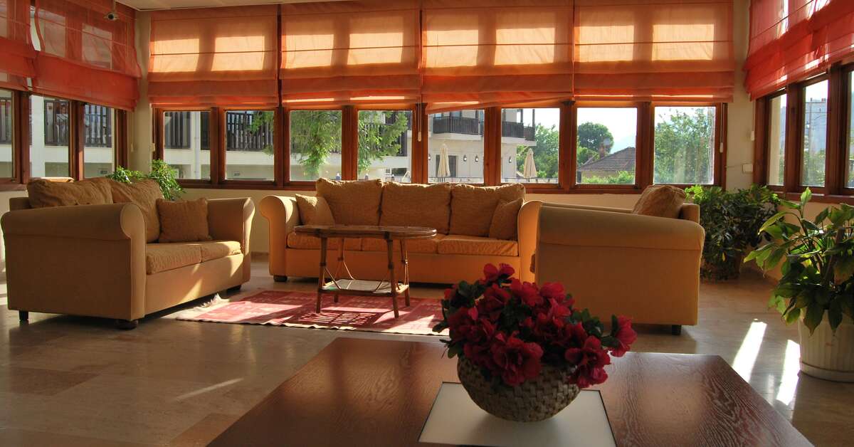 Een foto van het interieur van Hotel Binlik