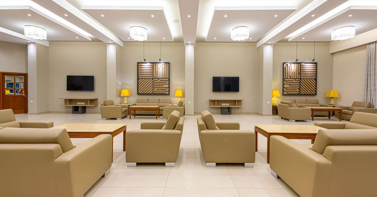 Een foto van het interieur van Lagas Aegean Village