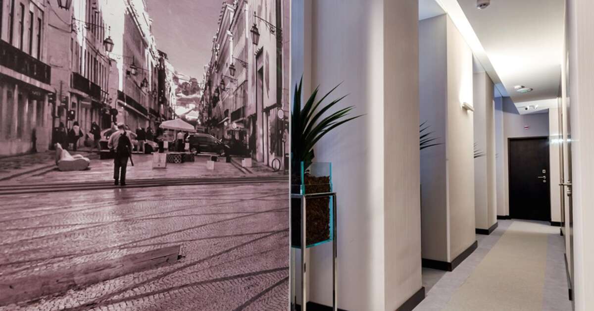 Een foto van het interieur van Behotelisboa