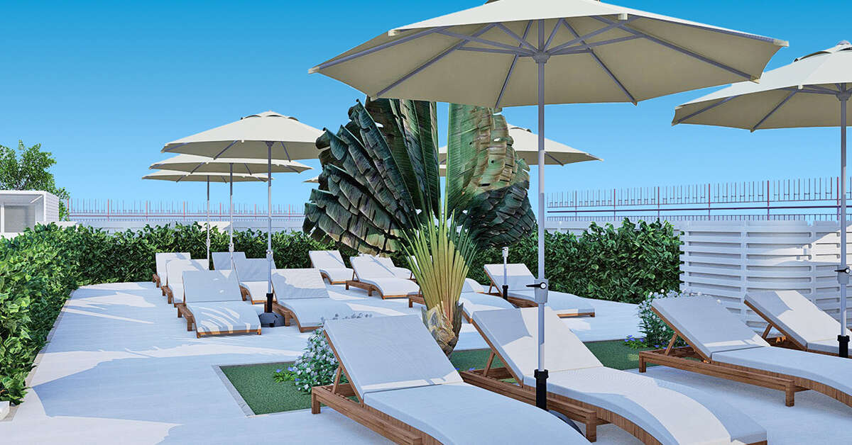Een foto van het terras bij Bungalows Los Girasoles