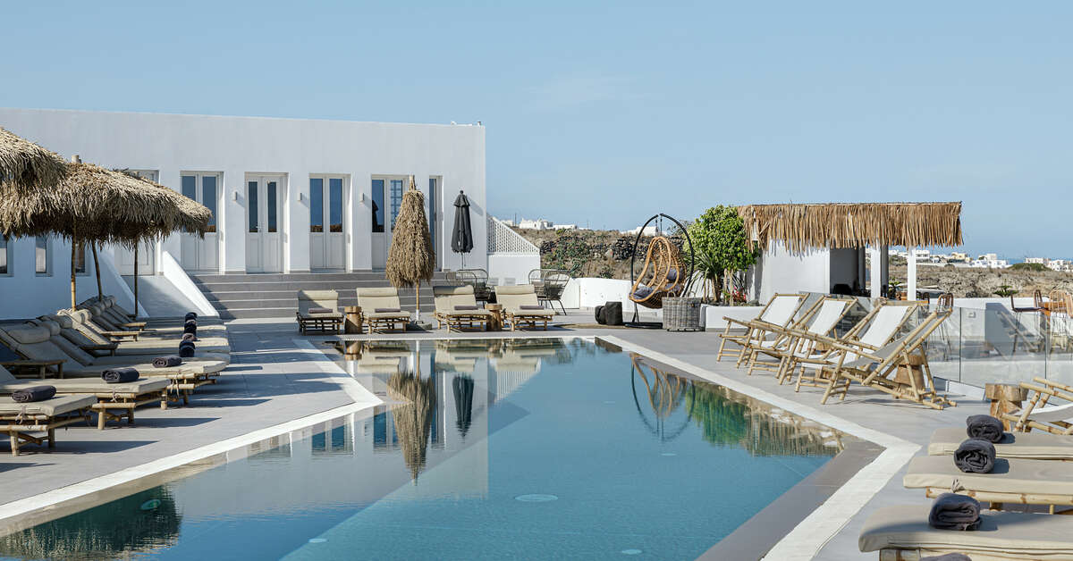 Ein Foto vom Pool im Secret View Hotel