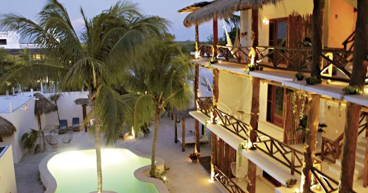 Ein Foto vom Pool im Tierra Mia Hotel Boutique