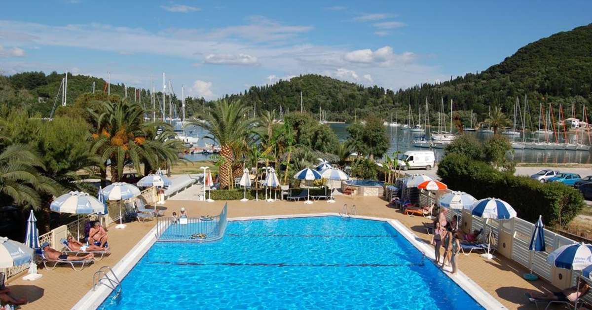 Een foto van het zwembad bij Hotel Athos