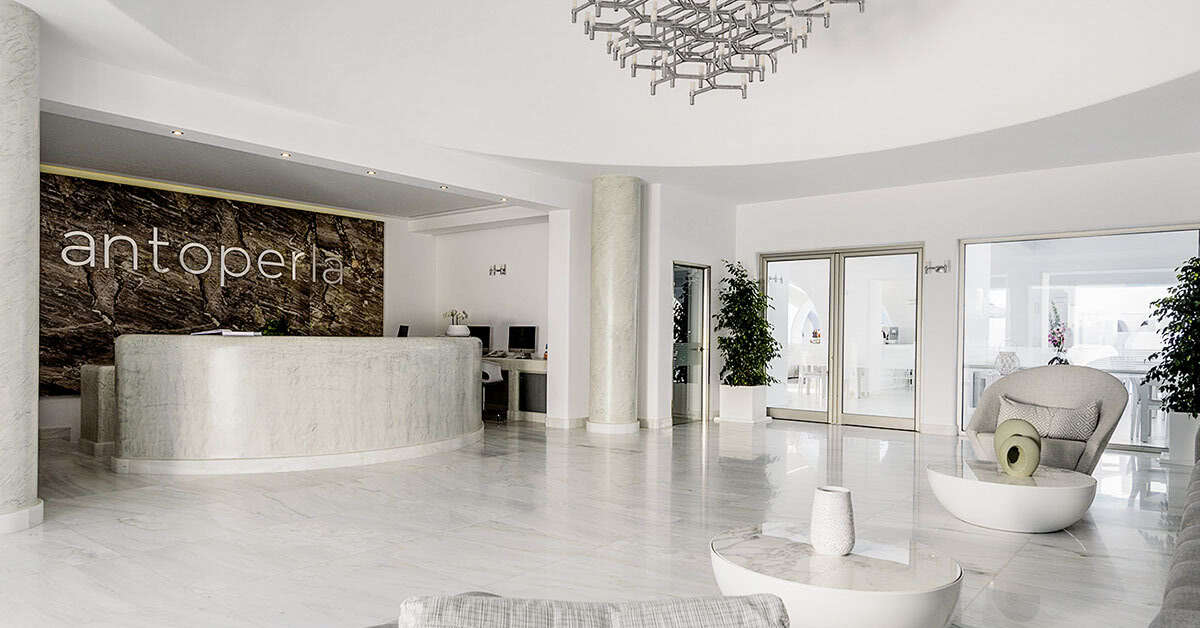 Een foto van het interieur van Antoperla Luxury Hotel & Spa