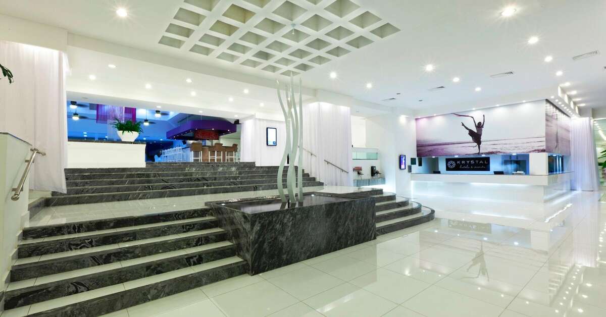 Een foto van het interieur van Krystal Cancun