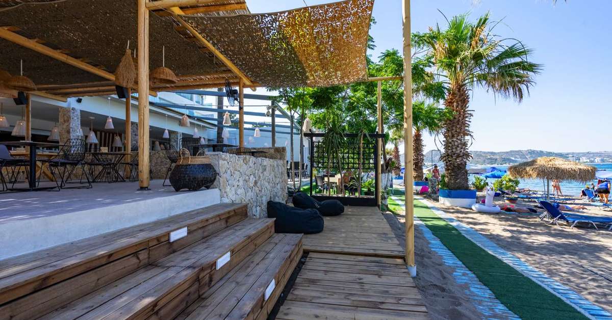 Een foto van het terras bij Lido Star Beach