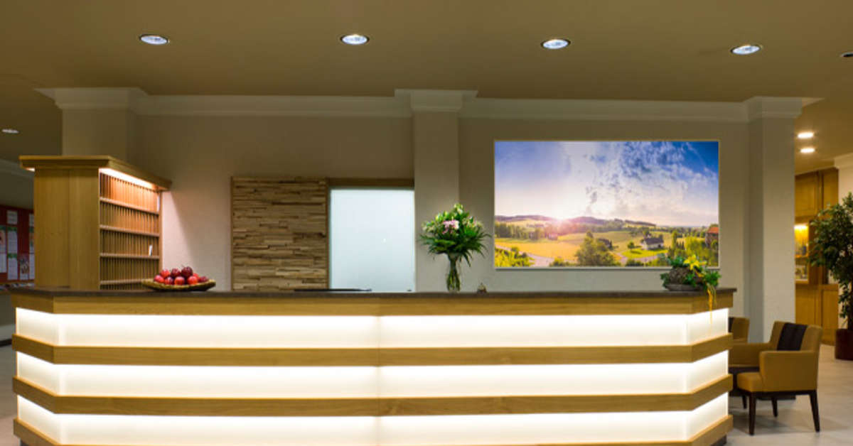 Een foto van het interieur van AktiVital Hotel
