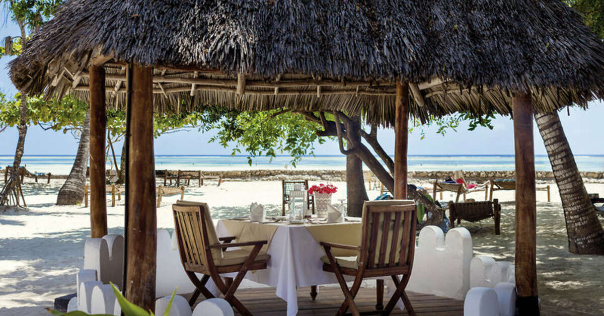 Een foto van het terras bij Diamonds Mapenzi Beach