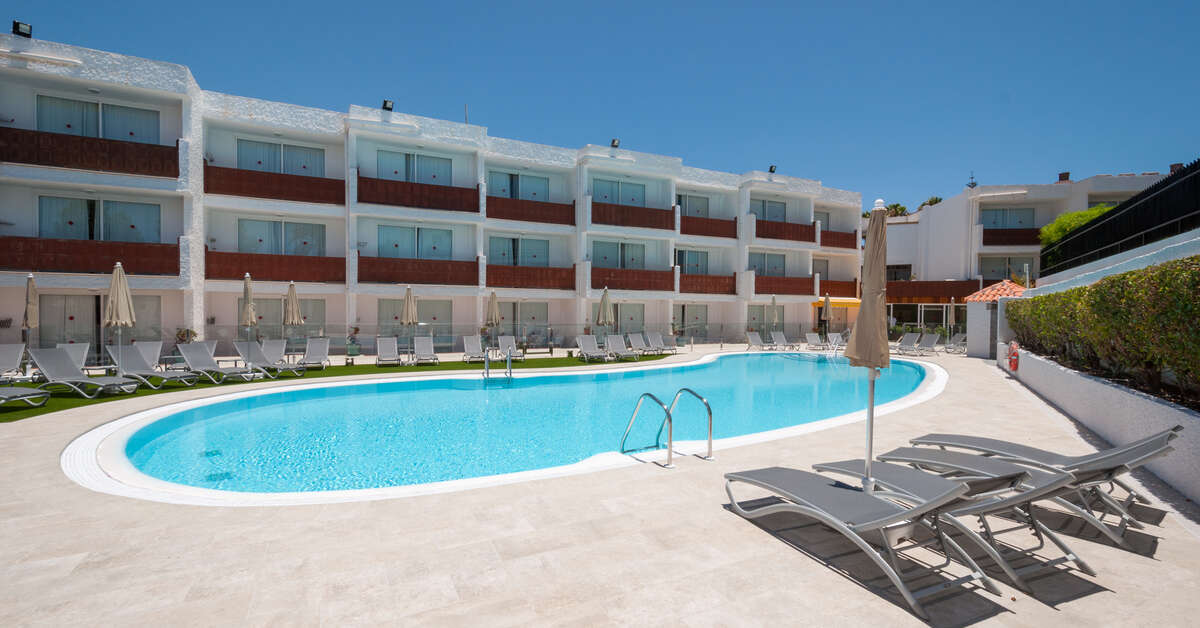 Ein Foto vom Pool im Apartments Dunasol