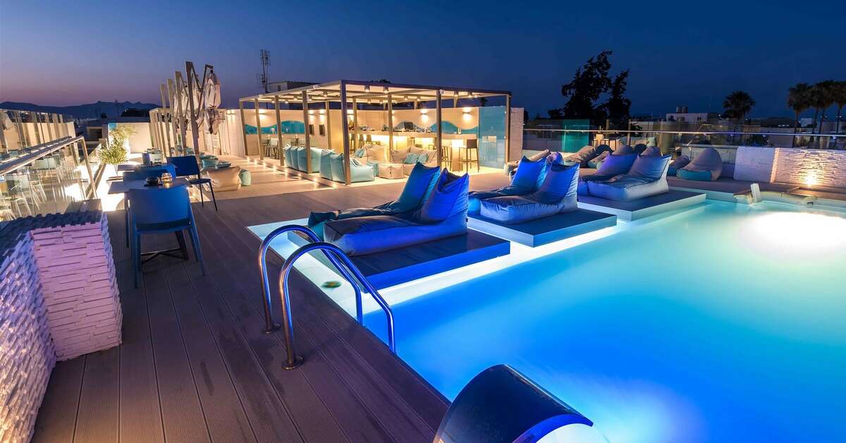 Een foto van een overzicht van Maritina Hotel