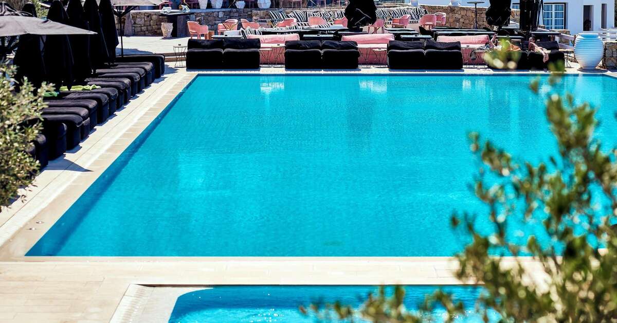 Een foto van het zwembad bij Myconian Villa Collection
