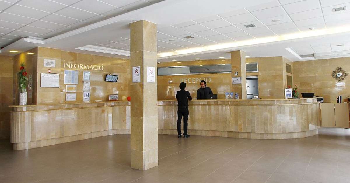 Een foto van het interieur van Hotel Bon Repos