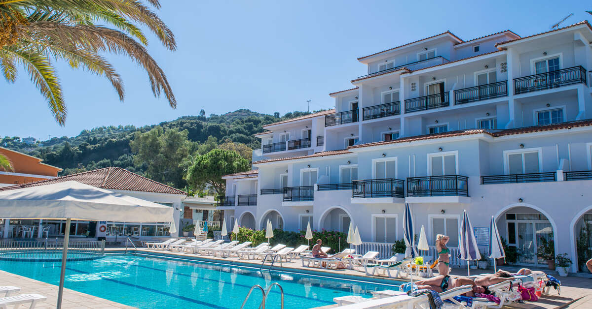 Een foto van het zwembad bij Paradise Beach Hotel Argassi