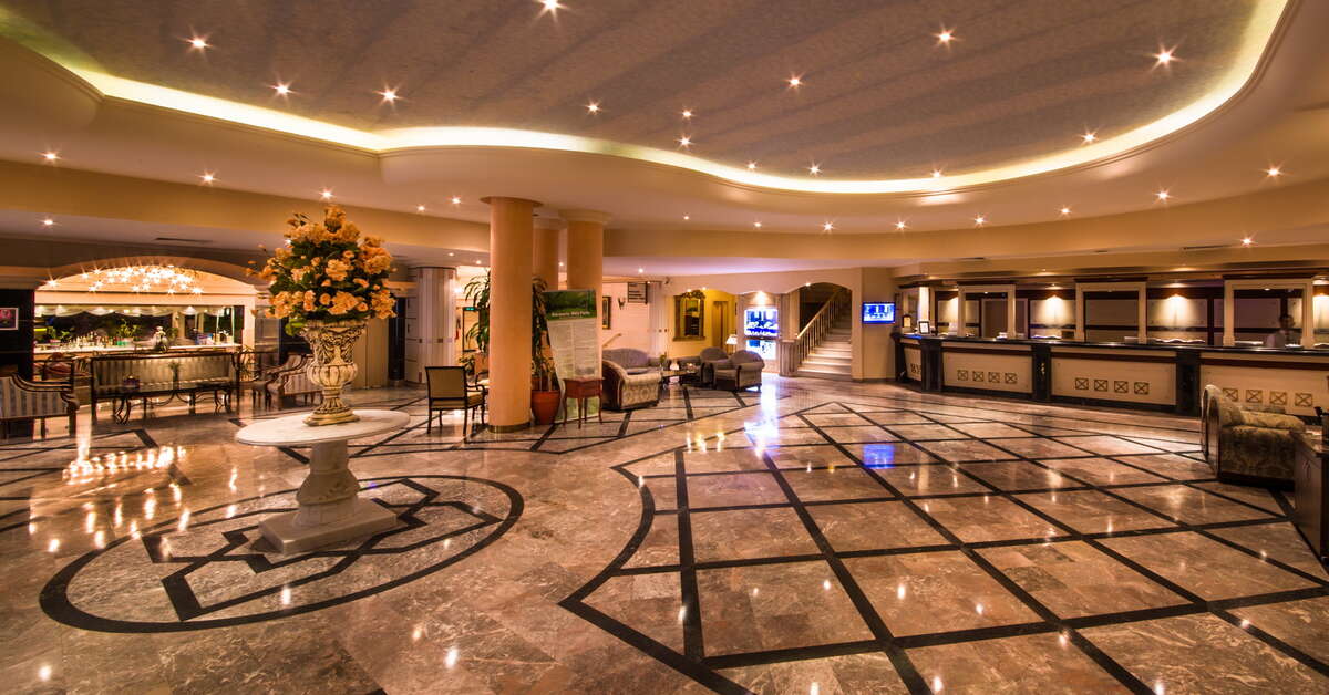Een foto van het interieur van Hotel Aqua
