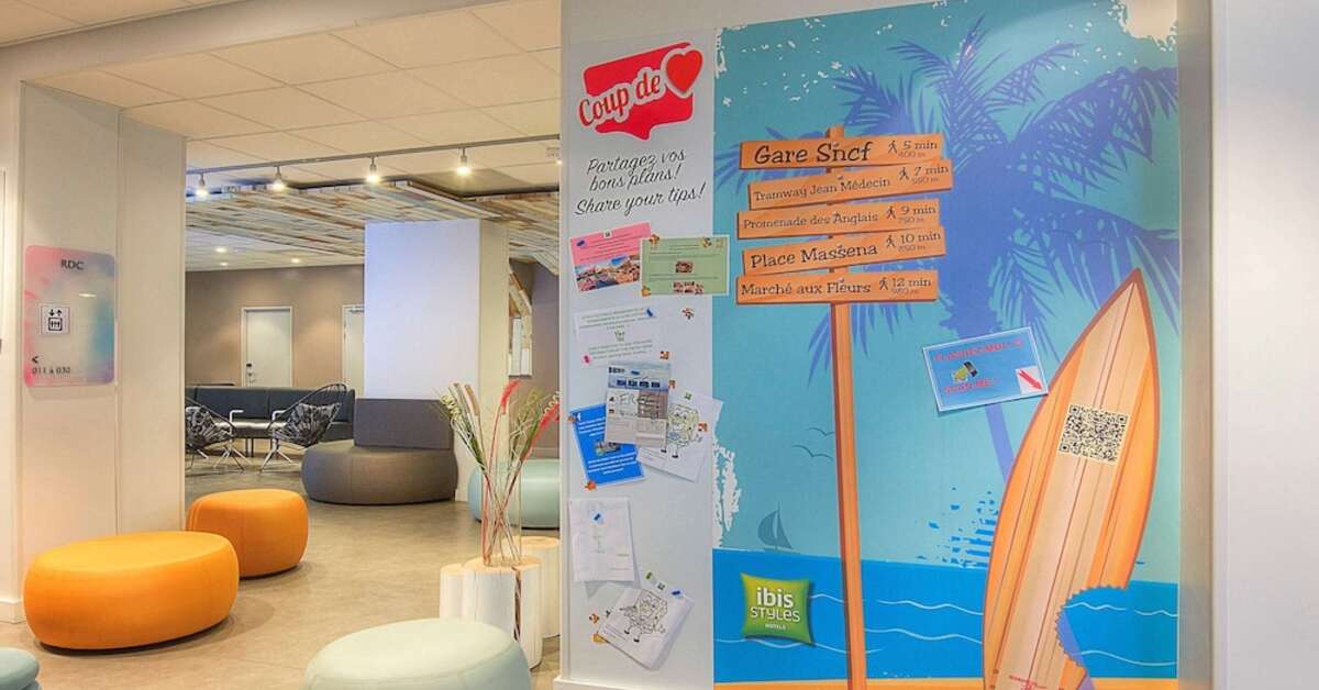 Een foto van het interieur van Ibis Styles Nice Centre Gare