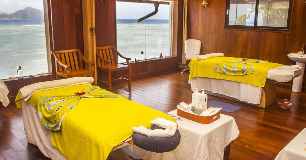 Een foto van de faciliteiten bij La Digue Island Lodge