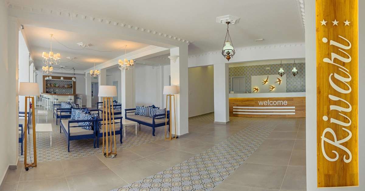 Een foto van het interieur van Hotel Rivari