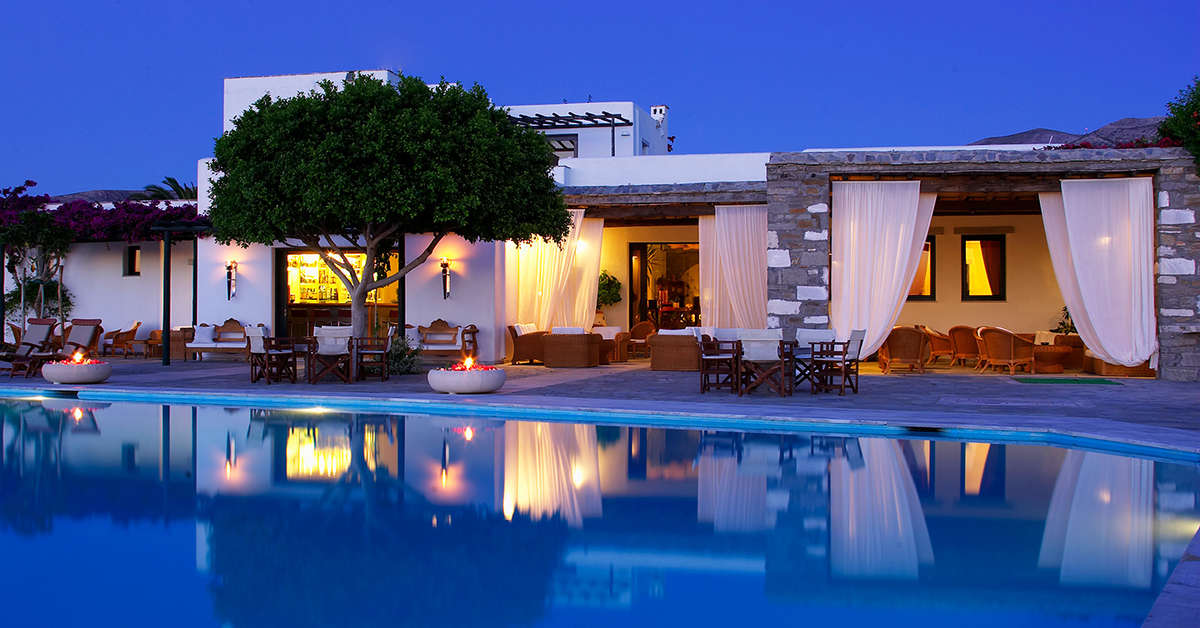 Een foto van het zwembad bij Yria Boutique Hotel & Spa