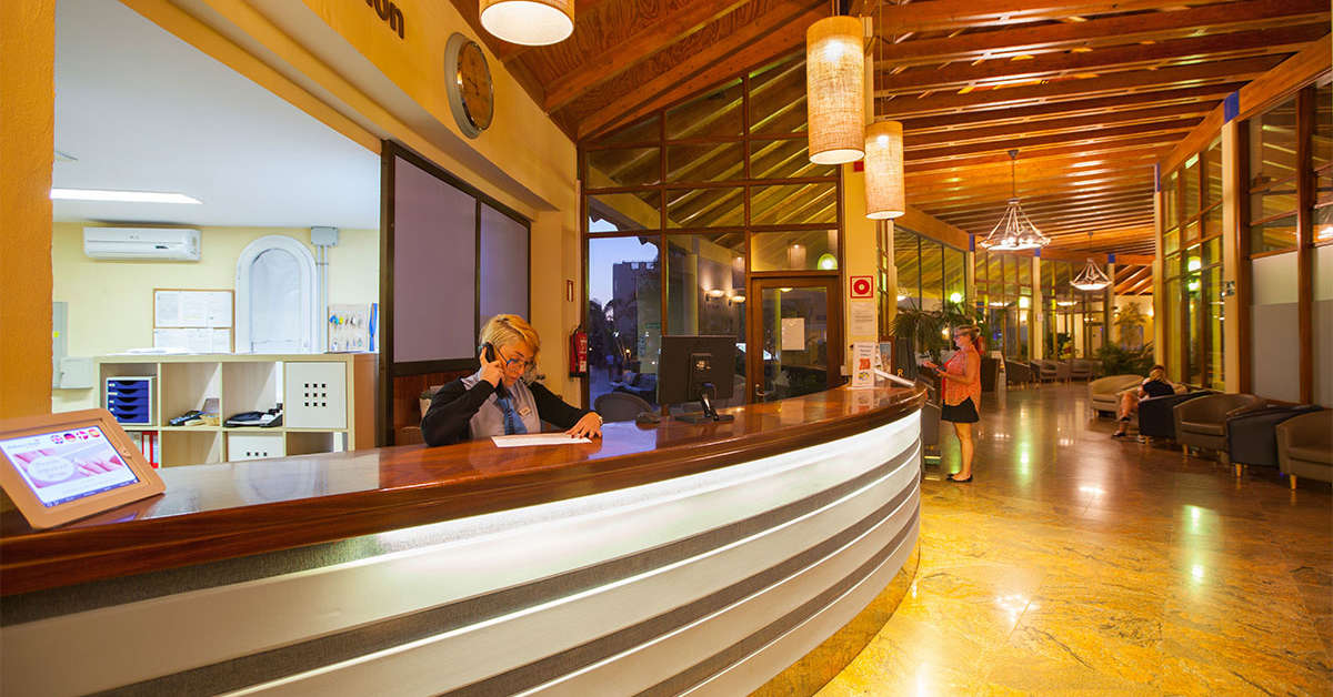 Een foto van het interieur van Sport Hotel Monte Feliz