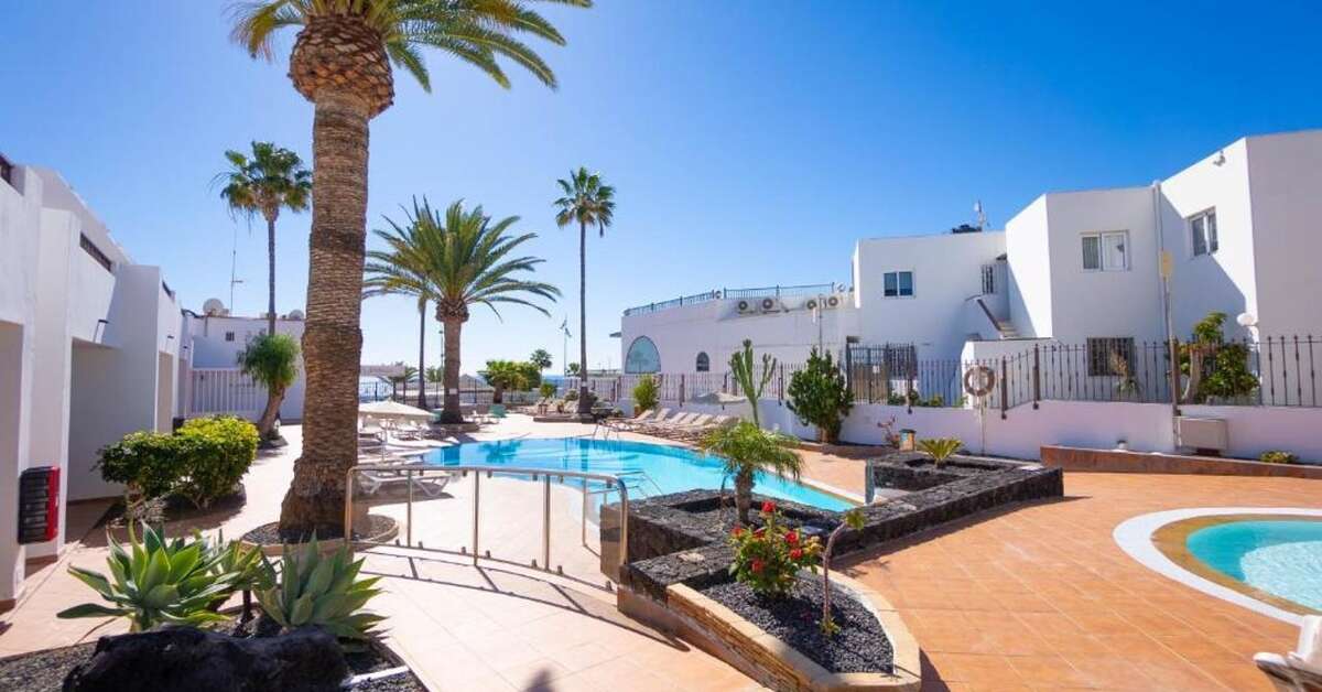 Ein Foto vom Pool im Apartments Flamingo