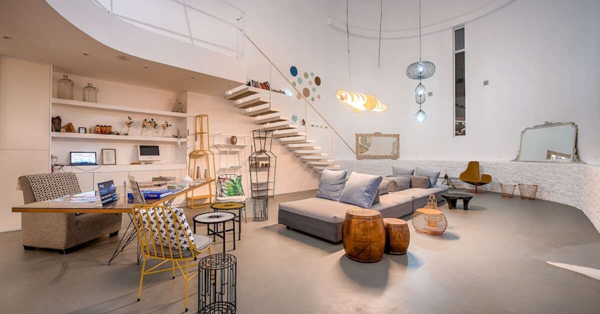 Een foto van het interieur van Kouros Exclusive Hotel