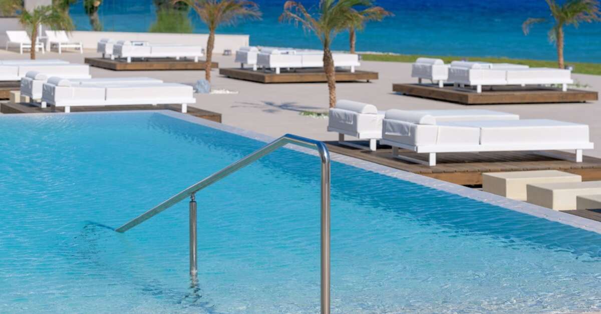 Een foto van het zwembad bij Sun Beach Resort