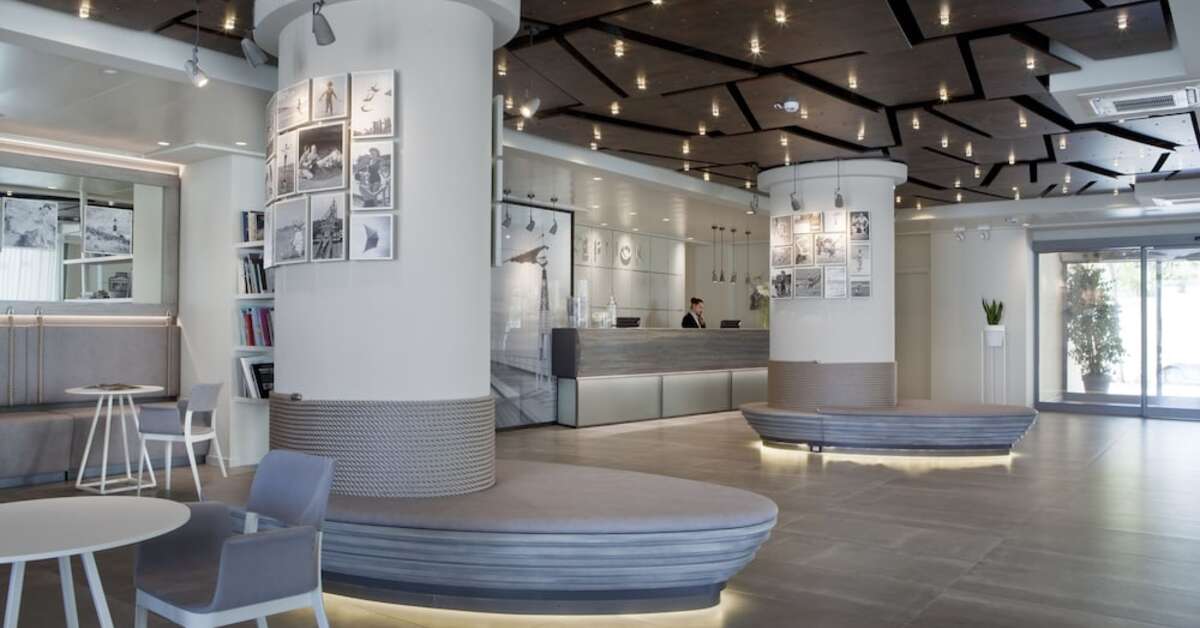 Een foto van het interieur van Hotel Nautilus
