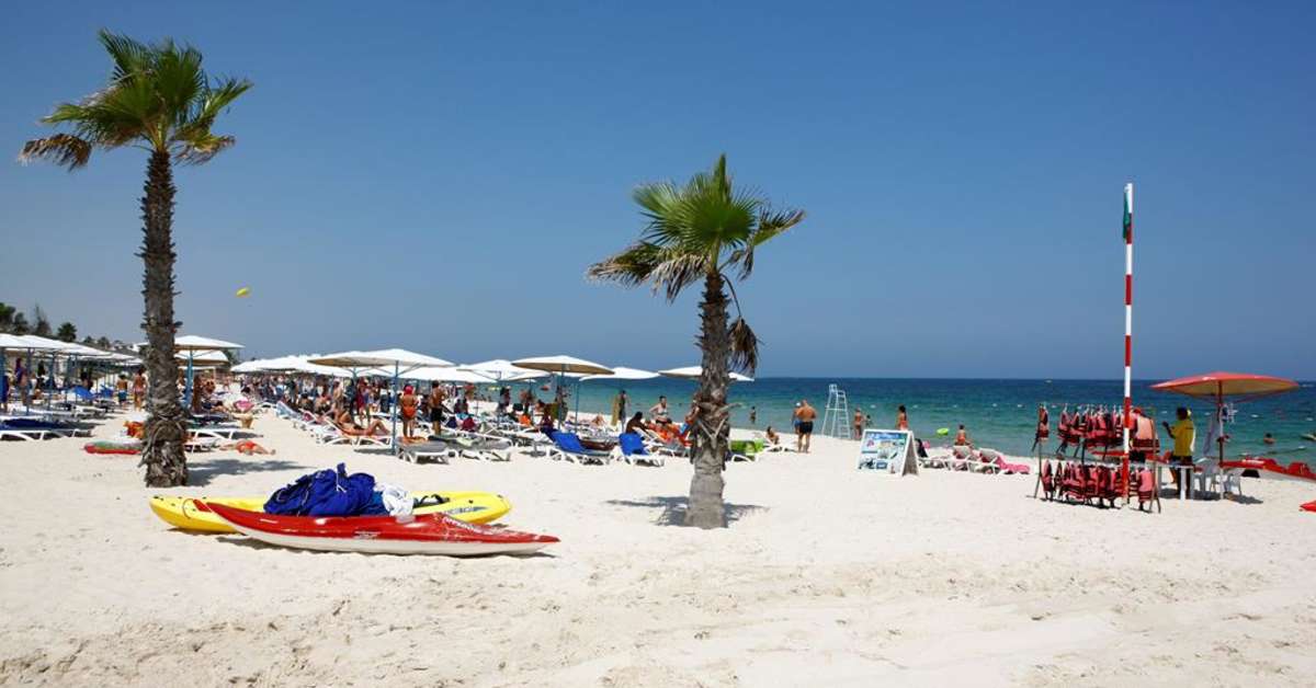 Een foto van het strand bij El Mouradi Port El Kantaoui