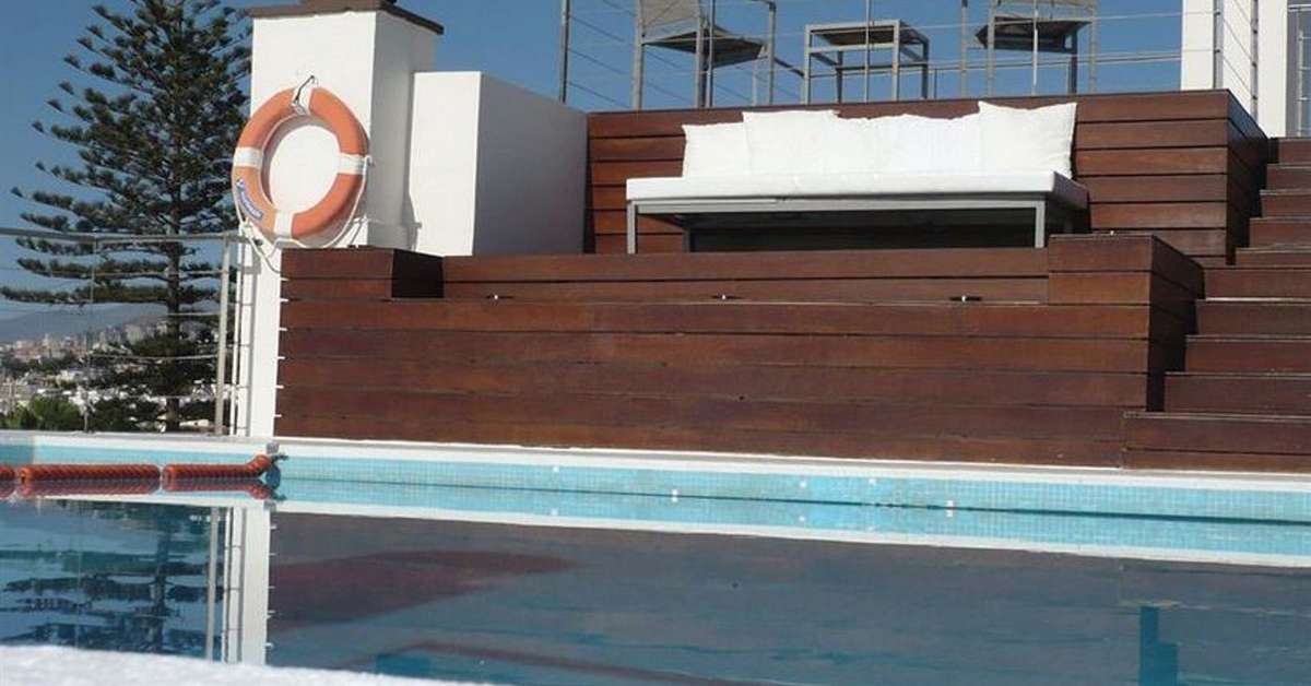 Een foto van het zwembad bij Hotel Taburiente