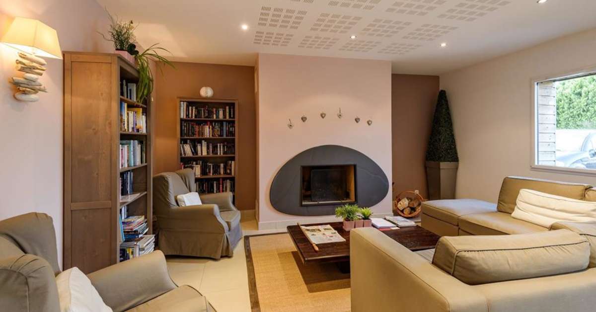 Een foto van het interieur van Les Hauts de la Houle