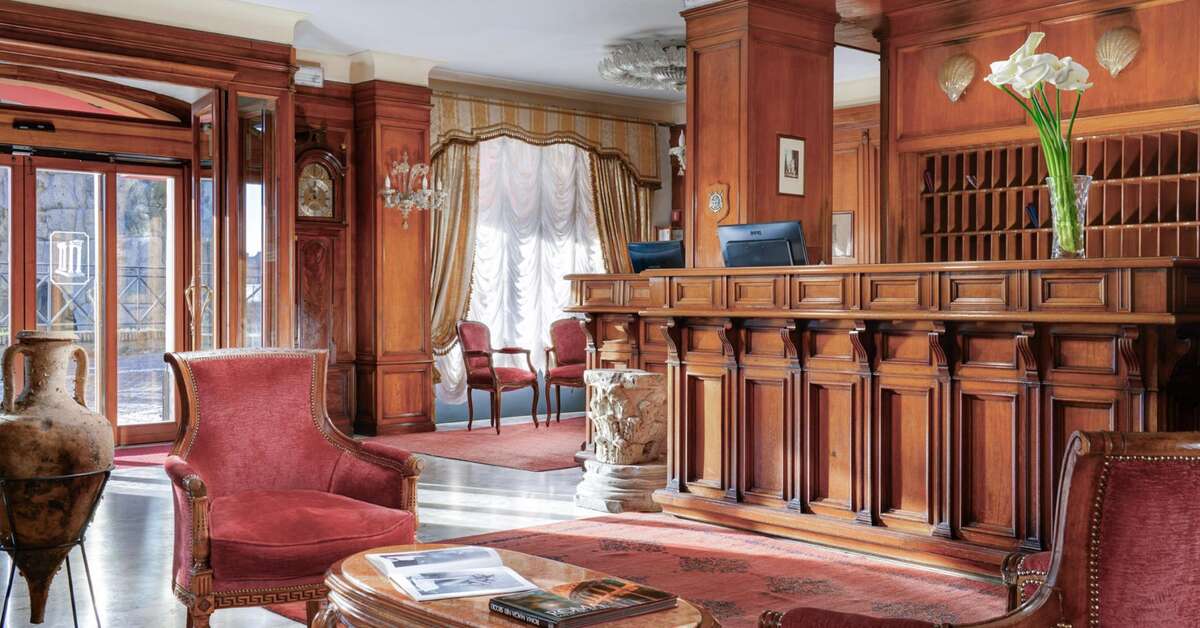 Een foto van het interieur van Hotel Forum