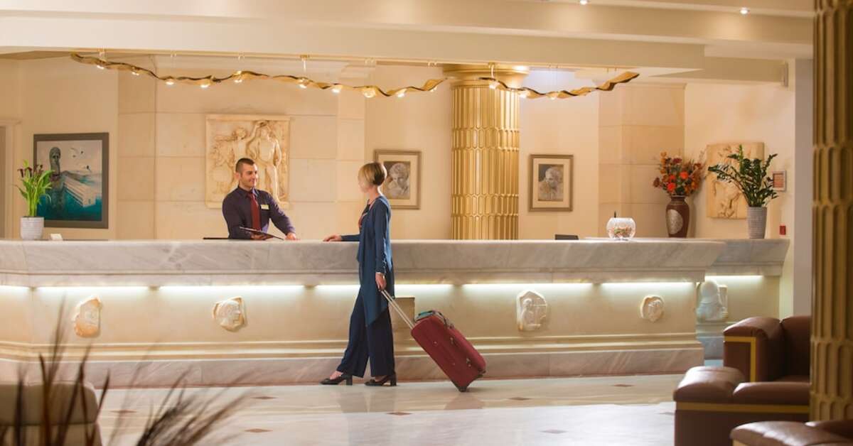 Een foto van het interieur van Rethymno Palace Hotel