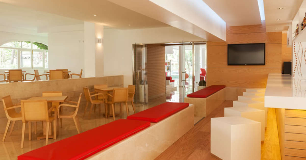 Een foto van het interieur van Sol De Alcudia Appartementen