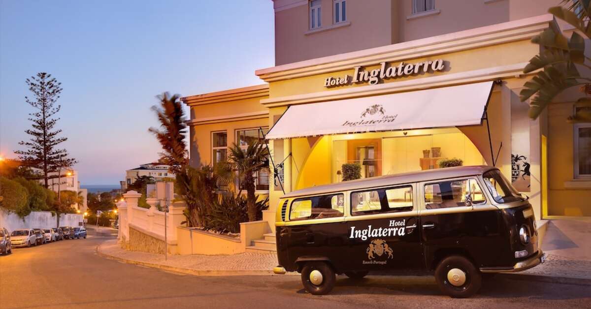 Een foto van de buitenkant van Hotel Inglaterra