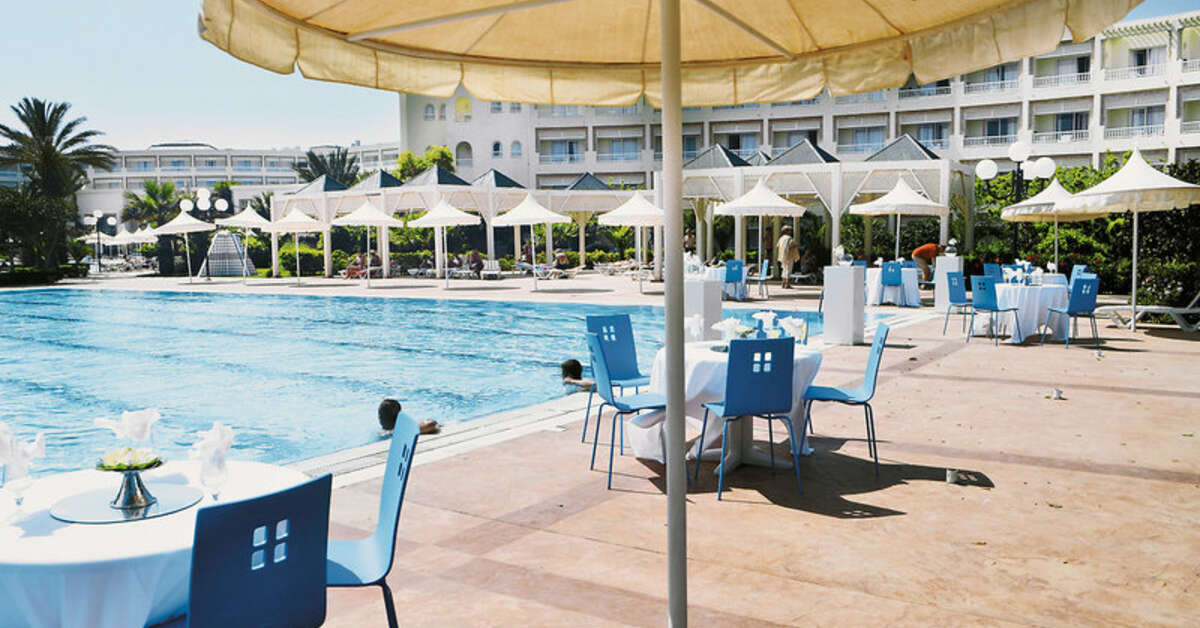 Ein Foto von der Terrasse im Vincci Marillia