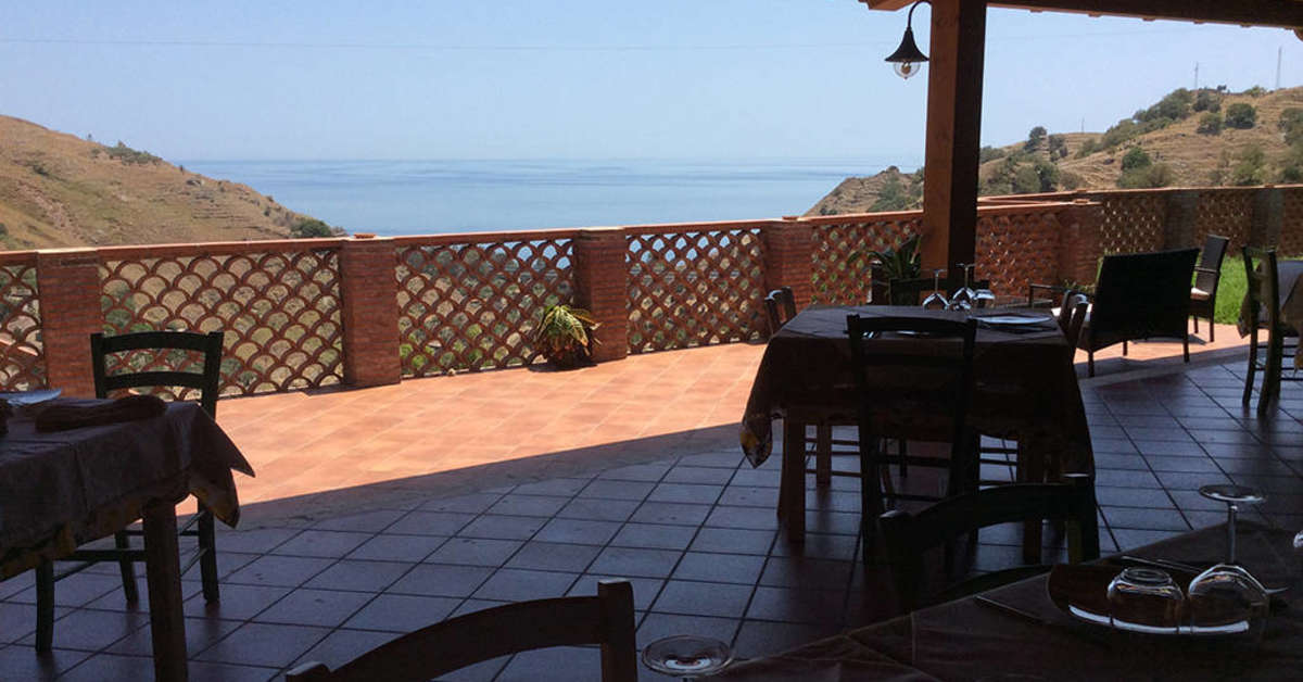 Een foto van het terras bij Agriturismo Valle Lumia
