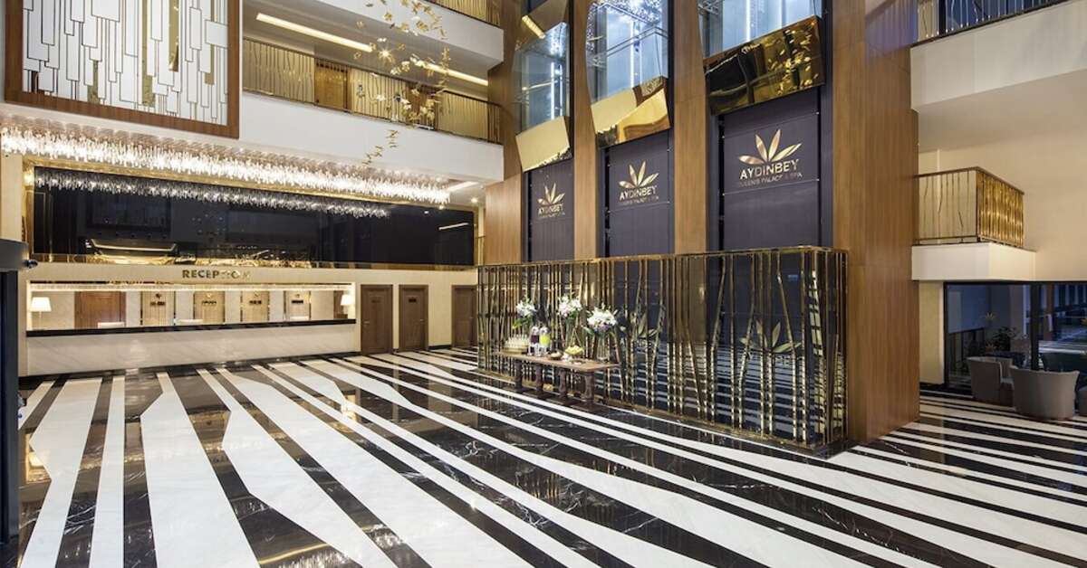 Een foto van het interieur van Aydinbey Queen's Palace & Spa