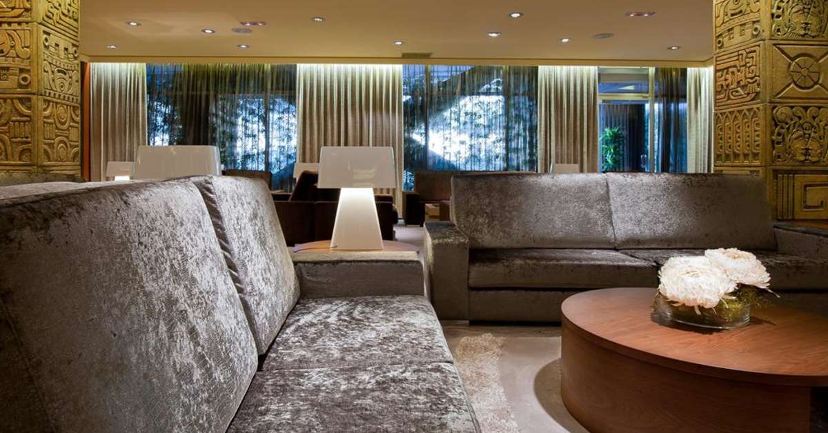 Een foto van het interieur van Hotel Don Pancho