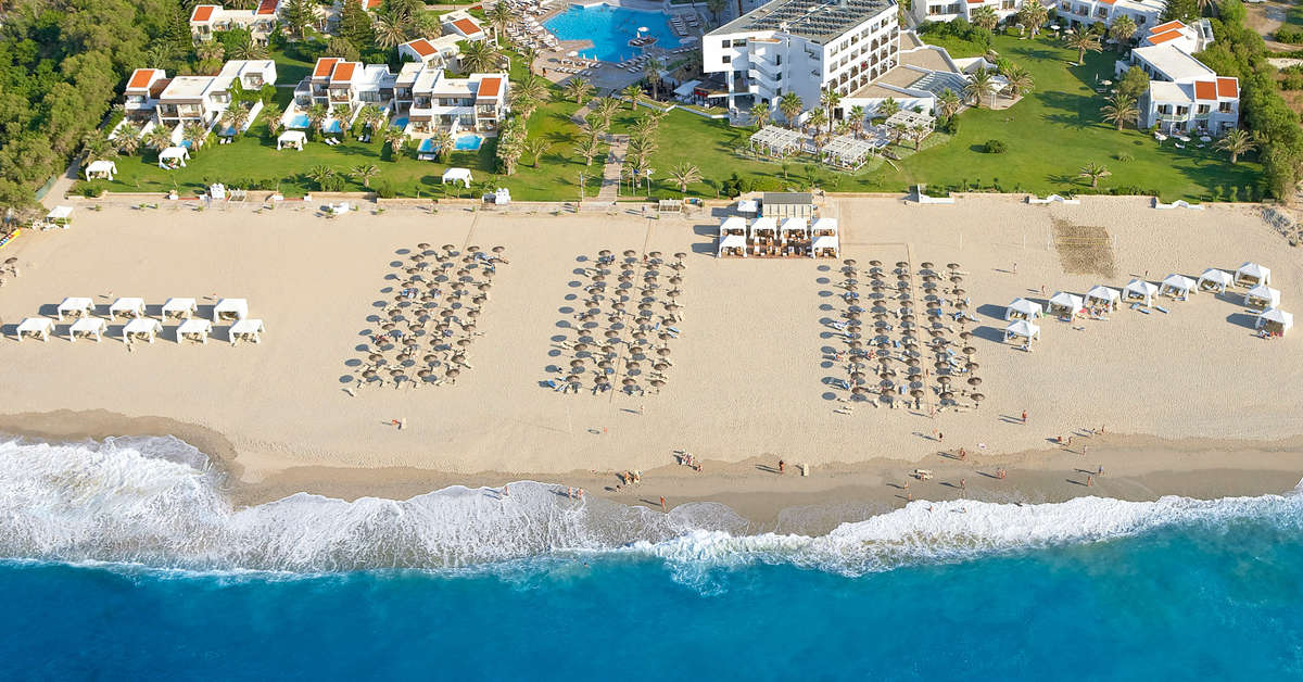 Een foto van een overzicht van Grecotel Creta Palace