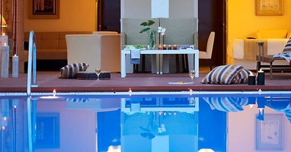 Een foto van het zwembad bij Sunshine Corfu Hotel & Spa